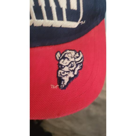 Vintage Howard University Hat Bison Logo HBCU Snapback Cap Blue Red Made in... - Picture 6 of 8